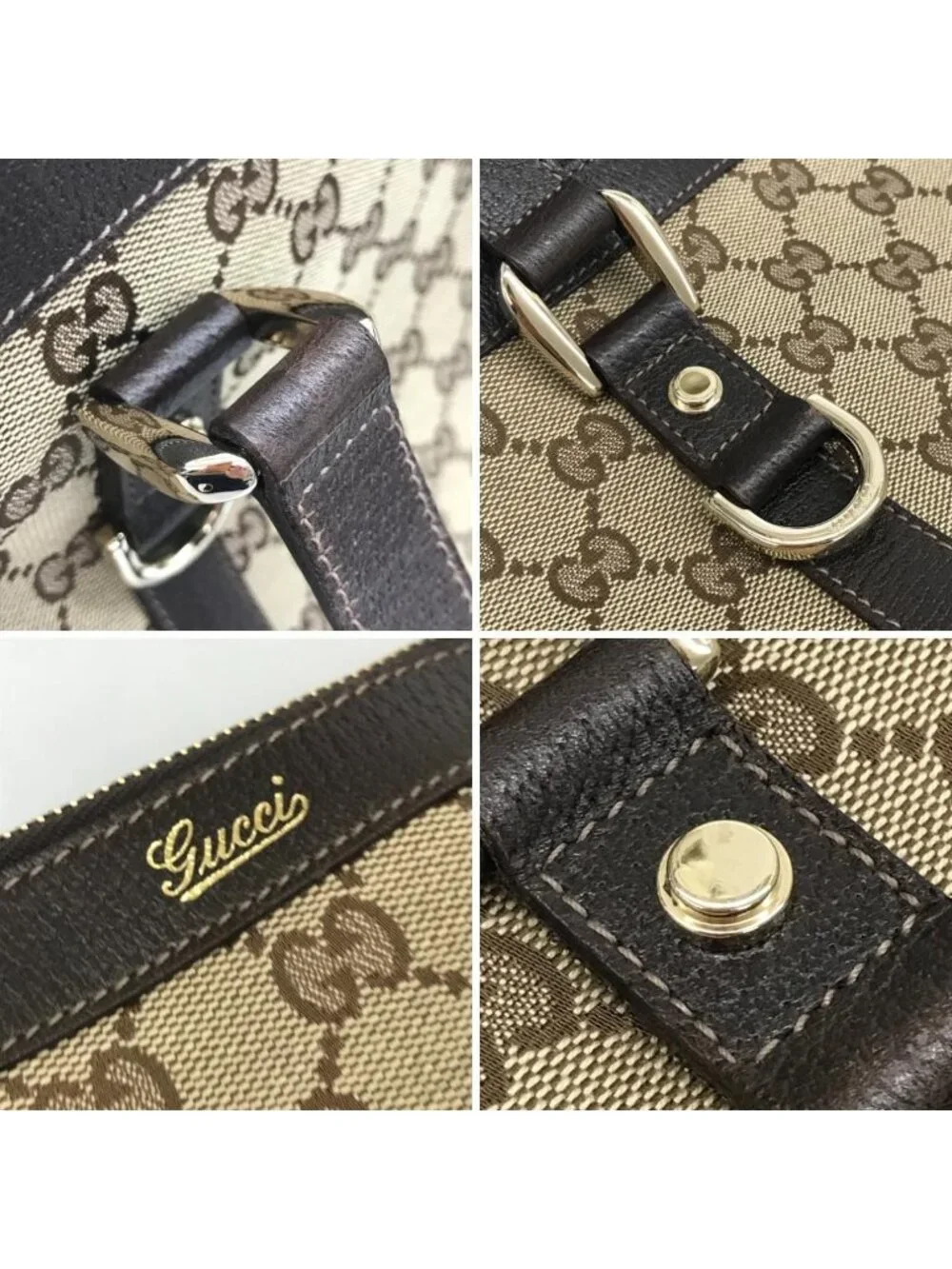 Gucci Tote Bag GG Brown Beige